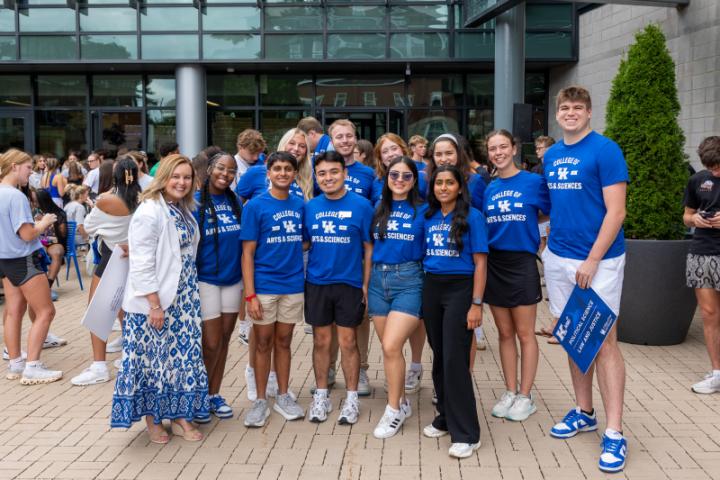 Group of student ambassadors with Dean Ana Franco-Watkins