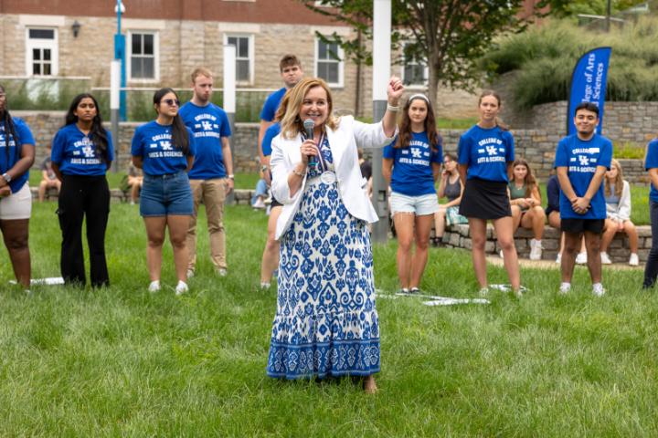 Dean Ana Franco-Watkins addressing the class of 2029