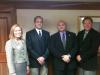 The University of Kentucky's David P. Moecher and George L. Scott Jr. were honored as the recipients of the 19th annual Ken Freedman Outstanding Advisor Awards. left to right: Anna Bosch, David Moecher, George Scott and Jeff Spradling 