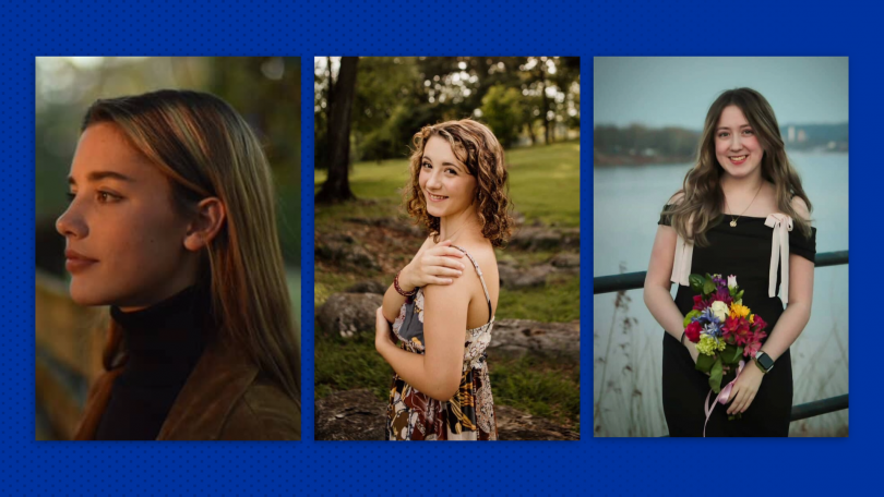 Three portraits of new Arts and Sciences students at the University of Kentucky College of Arts and Sciences